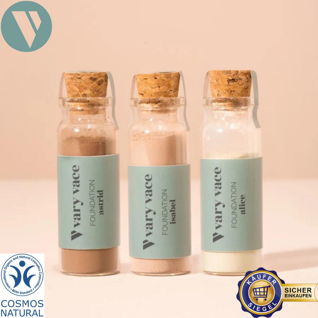 Foundation Refill für ein zartes Finish, langanhaltend, vegan, tierversuchsfrei, ohne Nano- und Mikroplastik Partikel, für alle Hauttypen geeignet ohne Öle / Fette, ohne Parfüm, ohne Alkohol, hormonfrei / zero waste, plastikfrei