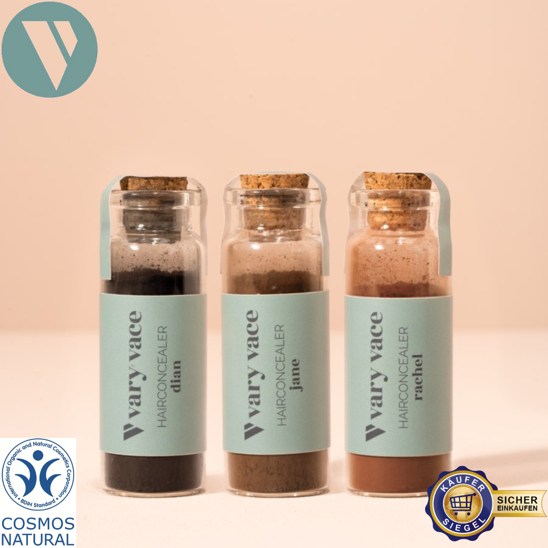 Hairconcealer Refill, natürlicher Ansatzpuder zum Kaschieren des Haaransatzes / Verdichtung des Haares /Schütthaar, langanhaltend, vegan, tierversuchsfrei, ohne Nano- und Mikroplastik Partikel, ohne Öle, ohne Parfüm, zero waste, plastikfrei