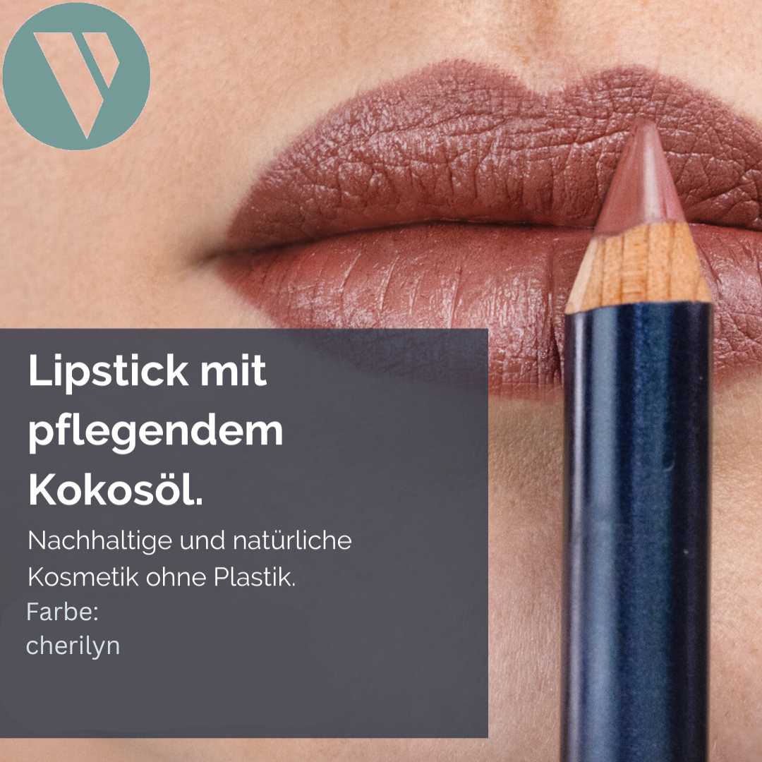 Lipstick / Lippenstift; langanhaltend, farbintensiv, weiche und pflegende Textur, ohne Konservierungs-mittel und Nanopartikel, tierversuchsfrei, zertifizierte Naturkosmetik made in germany